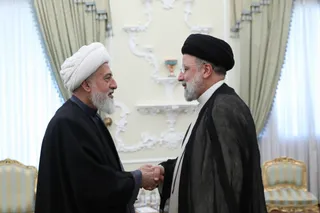 دیدار نائب رئیس مجلس اعلای اسلامی شیعیان لبنان با رئیس جمهور