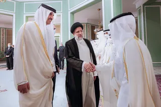 تصاویر استقبال رسمی رئیس جمهور از امیر قطر