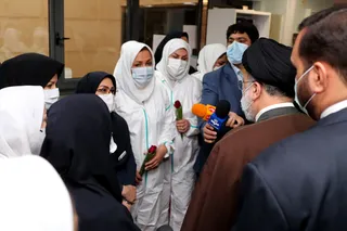 تصاویرحضور رئیس جمهور در بیمارستان شهید رحیمی خرم آباد