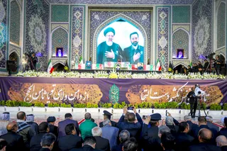 مراسم تشییع پیکر رئیس جمهور شهید و همراهان در مشهد