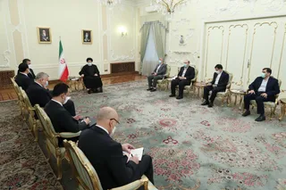 تصاویر دیدار معاون نخست وزیر و وزیر سرمایه گذاری و تجارت خارجی ازبکستان با رییس جمهور