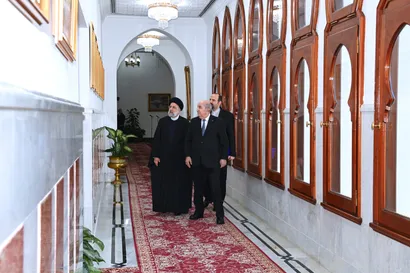 استقبال رسمی عبدالمجید تبون از رئیس جمهور