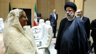 تصاویر دیدار نخست وزیر بنگلادش با رئیس جمهور