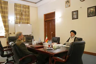 دیدار وزرای دفاع، ارتباطات و جهاد و روسای سازمان برنامه و بانک مرکزی با رئیس جمهور منتخب