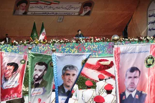تصاویر سخنرانی در اجتماع باشکوه راهپیمایان ۲۲ بهمن ۱۴۰۱