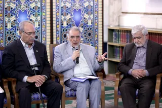 نشست رمضانی با جمعی از خیرین