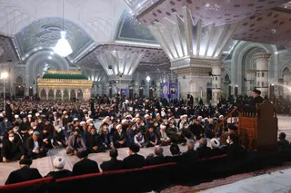 تصاویر مراسم شب نوزدهم ماه مبارک رمضان در حرم امام خمینی (ره)
