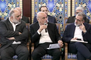 نشست رمضانی با جمعی از خیرین