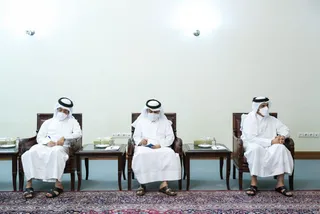تصاویر دیدار دکتر رئیسی با وزیر خارجه قطر