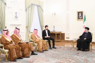 تصاویر دیدار وزیر خارجه عربستان سعودی با دکتر رئیسی