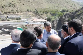 تصاویر افتتاح مسیر رفت قطعه دوم آزاد راه تهران - شمال