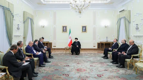 تصاویر دیدار وزیر خارجه ترکیه با رئیس جمهور