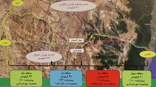 تصاویر افتتاح مسیر رفت قطعه دوم آزاد راه تهران - شمال
