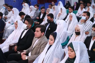 تصاویر مراسم جشن ازدواج ۳۱۳ زوج بوشهری