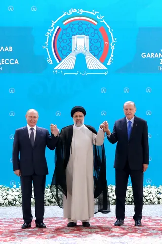 تصاویر عکس یادگاری هفتمین اجلاس سران کشورهای ضامن روند آستانه
