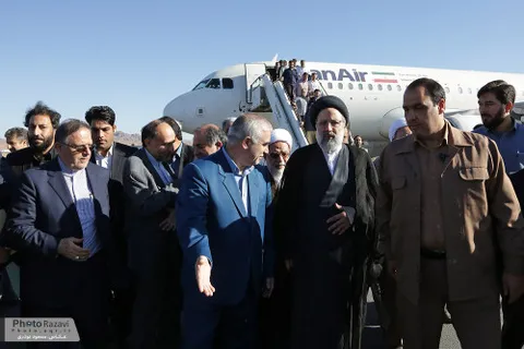 گزارش تصویری: ورود حجت الاسلام رئیسی تولیت آستان قدس رضوی به بیرجند