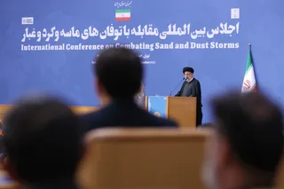 تصاویر اجلاس بین المللی مقابله با توفان های ماسه و گرد و غبار