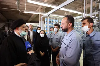 تصاویر بازدید از کارخانه نساجی حجاب شهرکرد