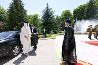 تصاویر استقبال رسمی رئیس جمهور از امیر قطر