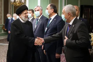 تصاویر دیدار و گفتگوی دوجانبه روسای جمهور ایران و تاجیکستان