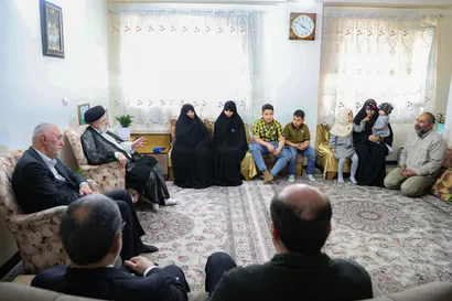 ‌حضور در منزل شهید مدافع حرم علی آقابابایی