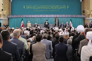 دیدار مسئولان نظام و مهمانان کنفرانس وحدت با رهبر انقلاب