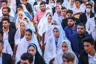 تصاویر مراسم جشن ازدواج ۳۱۳ زوج بوشهری