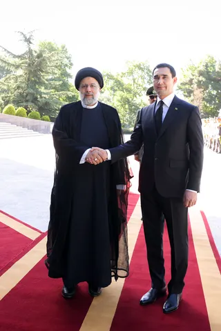 تصاوبر استقبال رسمی از رئیس جمهور ترکمنستان