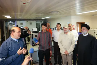 تصاویر بازدید از سکوی فاز 11 میدان گازی پارس جنوبی