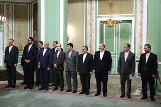 تصاویر  امضای اسناد همکاری میان تهران و عشق‌آباد و مصاحبه مطبوعاتی رئیس جمهور و رئیس شورای مصلحت خلق ترکمنستان