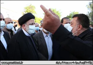 تصاویر بازدید رییس جمهور از بخش بیماران کرونایی بیمارستان رازی اهواز