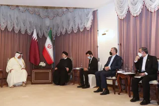 تصاویر دیدار نخست وزیر قطر با دکتر رئیسی
