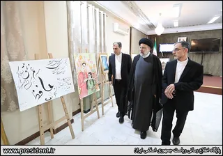 تصاویر بازدید دکتر رئیسی از مرکز فرهنگی ایران