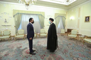 تصاویر دیدار رئیس مجلس عراق با آیت‌الله رئیسی