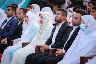 تصاویر مراسم جشن ازدواج ۳۱۳ زوج بوشهری
