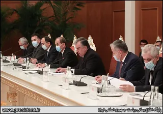 تصاویر نشست مشترک هیئت های عالیرتبه ایران و تاجیکستان