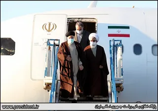 تصاویر ورود رئیس‌ جمهور به استان زنجان