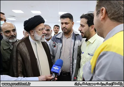 تصاویر افتتاح فاز یک شرکت پالایش گاز هویزه خلیج فارس