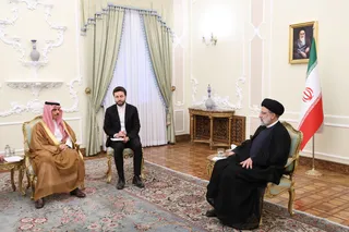 تصاویر دیدار وزیر خارجه عربستان سعودی با دکتر رئیسی