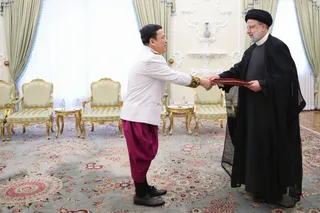 تصاویر تسلیم استوارنامه سفرای کشورهای آنگولا، کلمبیا، اکوادور، کامبوج و پرو