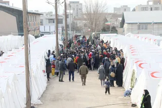 تصاویر بازدید میدانی دکتر رئیسی از مناطق زلزله‌زده شهرستان خوی و روستای بدلان