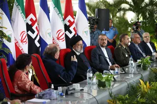 تصاویر نشست امضای اسناد همکاری و مصاحبه مطبوعاتی روسای جمهور ایران و نیکاراگوئه
