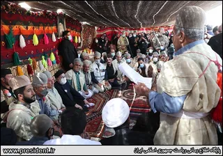 حضور آیت‌الله رئیسی در جمع عشایر بویراحمدی تنگه گرگو