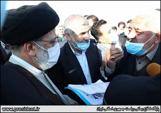 تصاویر بازدید رئیس جمهور از پروژه باند دوم جاده پارس آباد - اردبیل و مجموعه گلخانه