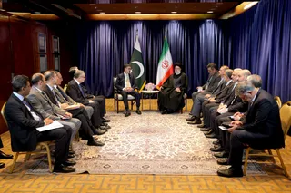 تصاویر دیدار نخست وزیر پاکستان با رئیس جمهور