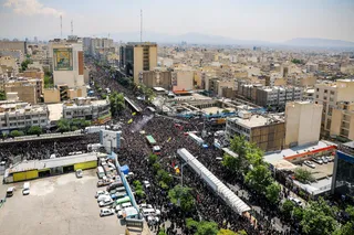 مراسم تشییع پیکر رئیس جمهور شهید و همراهان در تهران