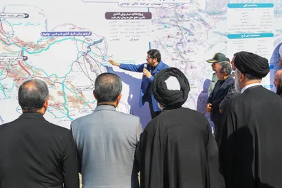تصاویر آغاز عملیات زیرسازی خط‌آهن نهبندان، بیرجند، قاین، یونسی