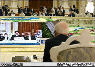 سخنرانی آیت الله رئیسی در اجلاس سران سازمان همکاری شانگهای