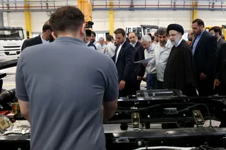 تصاویر بازدید از کارخانه تراکتور سازی تبریز