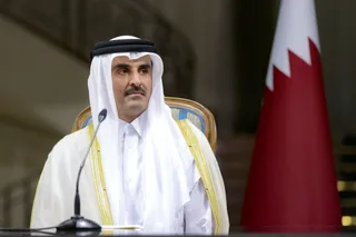 تصاویر نشست مطبوعاتی رئیس جمهور با امیر قطر